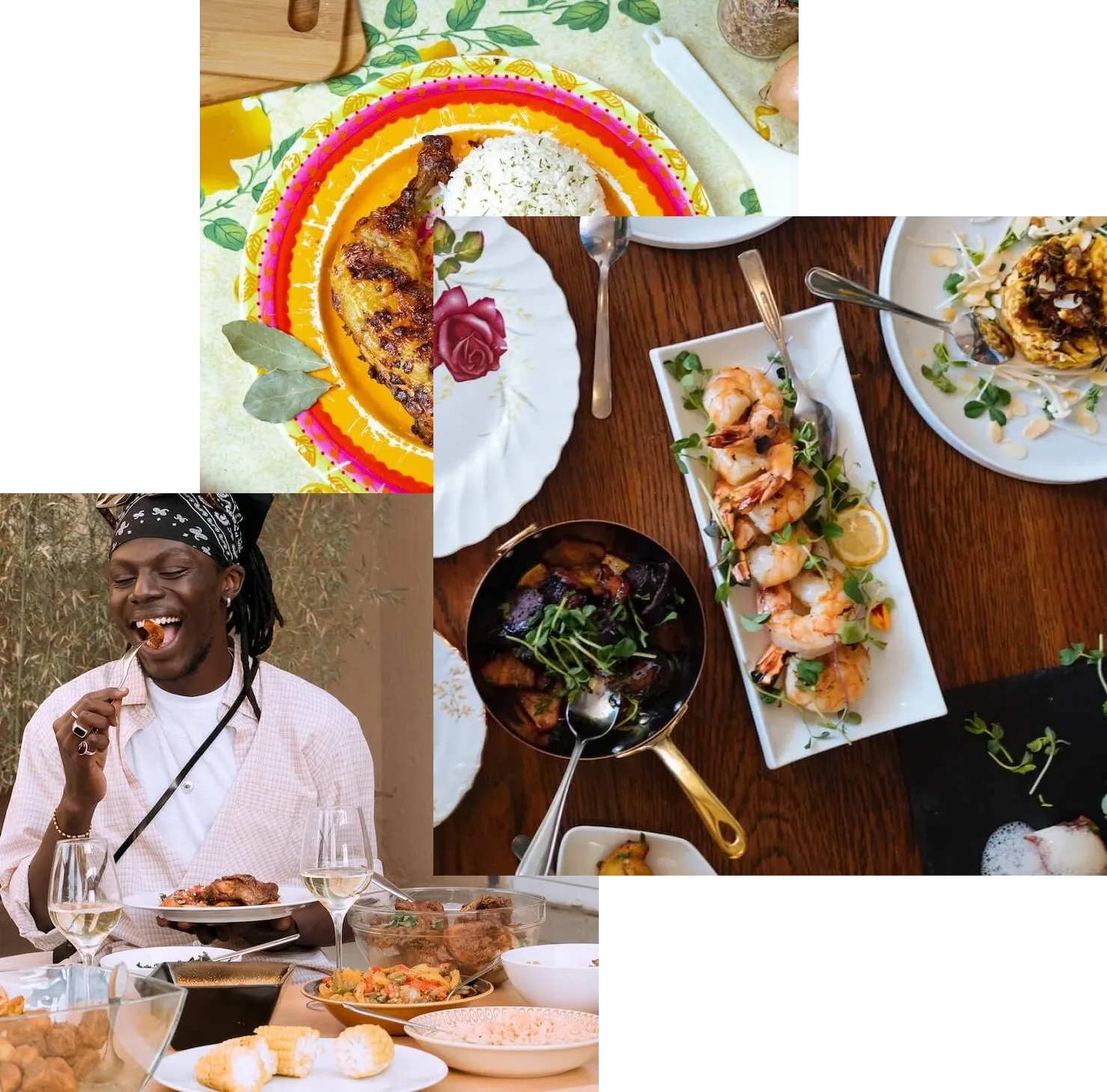 Image of food stack ontop of each other